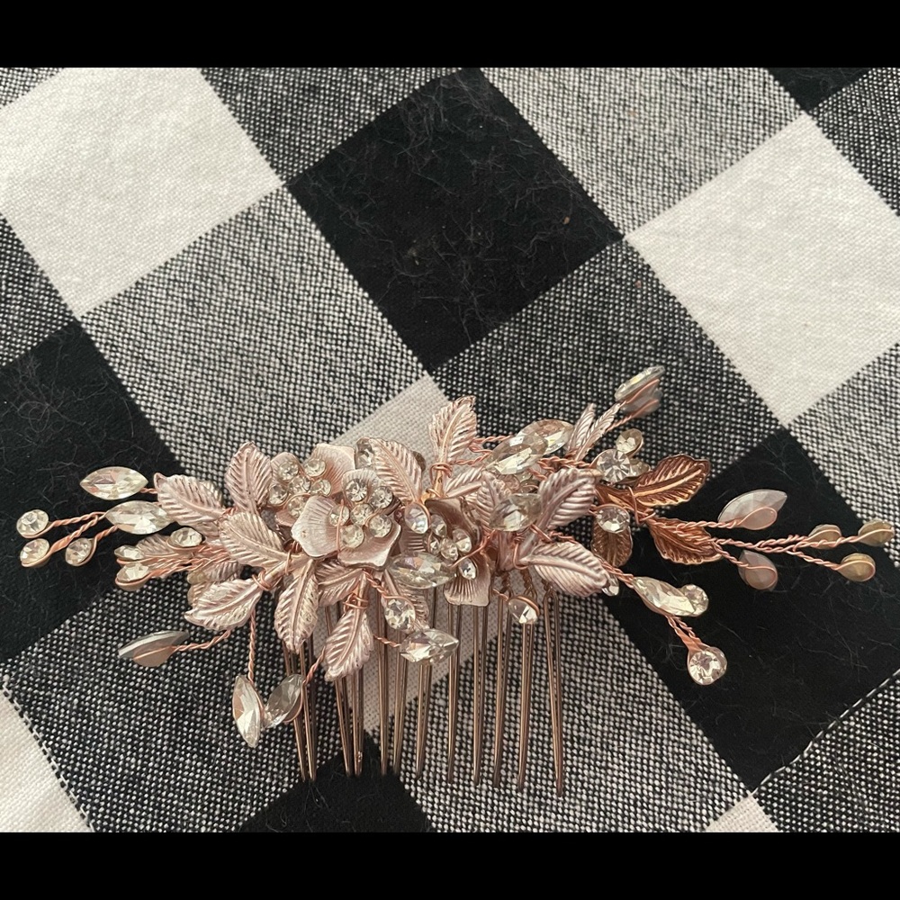 Rose Gold Wedding Hair Piece